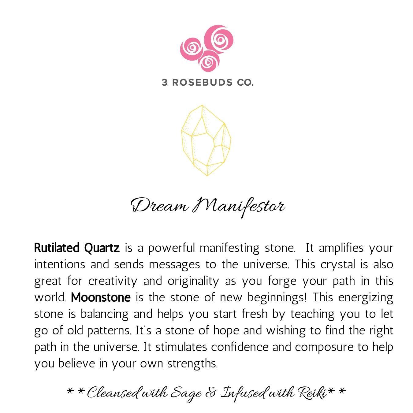 Dream Manifesting Healing Energy Bracelet Infused with Reiki Energy - 3Rosebudsco.com