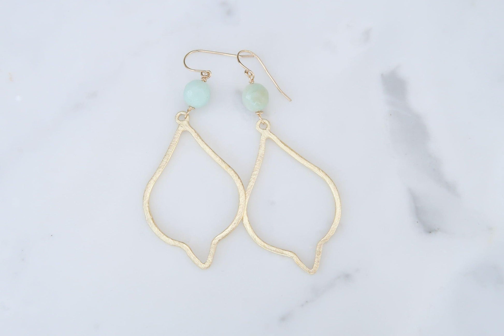 Teardrop Healing Gemstone Earrings - 3Rosebudsco.com