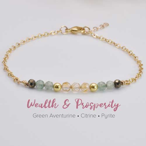 Dainty Gemstone Bracelets - 3Rosebudsco.com