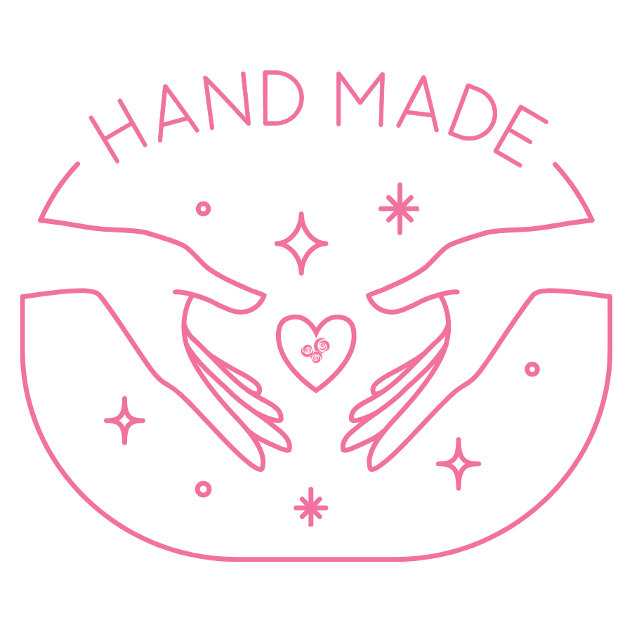 handmade logo for crystal jewelry infused with Reiki healing energy