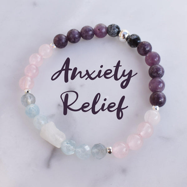Anxiety Healing Gemstone Bracelet infused with Reiki Energy