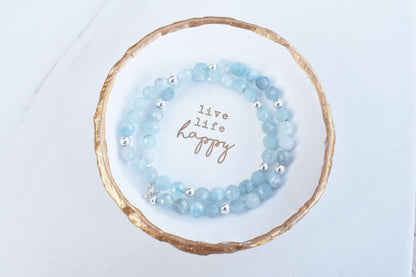 Aquamarine Bracelet for Courage & Strength - 3Rosebudsco.com