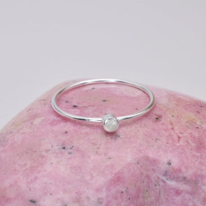 Dainty Moonstone Ring - 3Rosebudsco.com
