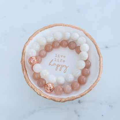 Moonstone Emotional Healing Crystal Bracelet- Power Bracelet with Reiki Infusion - 3Rosebudsco.com