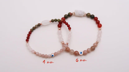 Pregnancy Support Bracelet with Evil Eye Protection - 3Rosebudsco.com