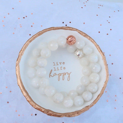 Moonstone Healing Crystal Bracelet infused with Reiki Healing Energy - 3Rosebudsco.com