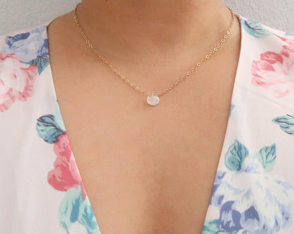 Rainbow Moonstone Crystal Necklace With Reiki Infused Energy - 3Rosebudsco.com