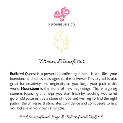 Dream Manifesting Healing Energy Bracelet Infused with Reiki Energy - 3Rosebudsco.com