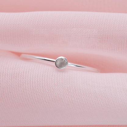 Dainty Moonstone Ring - 3Rosebudsco.com