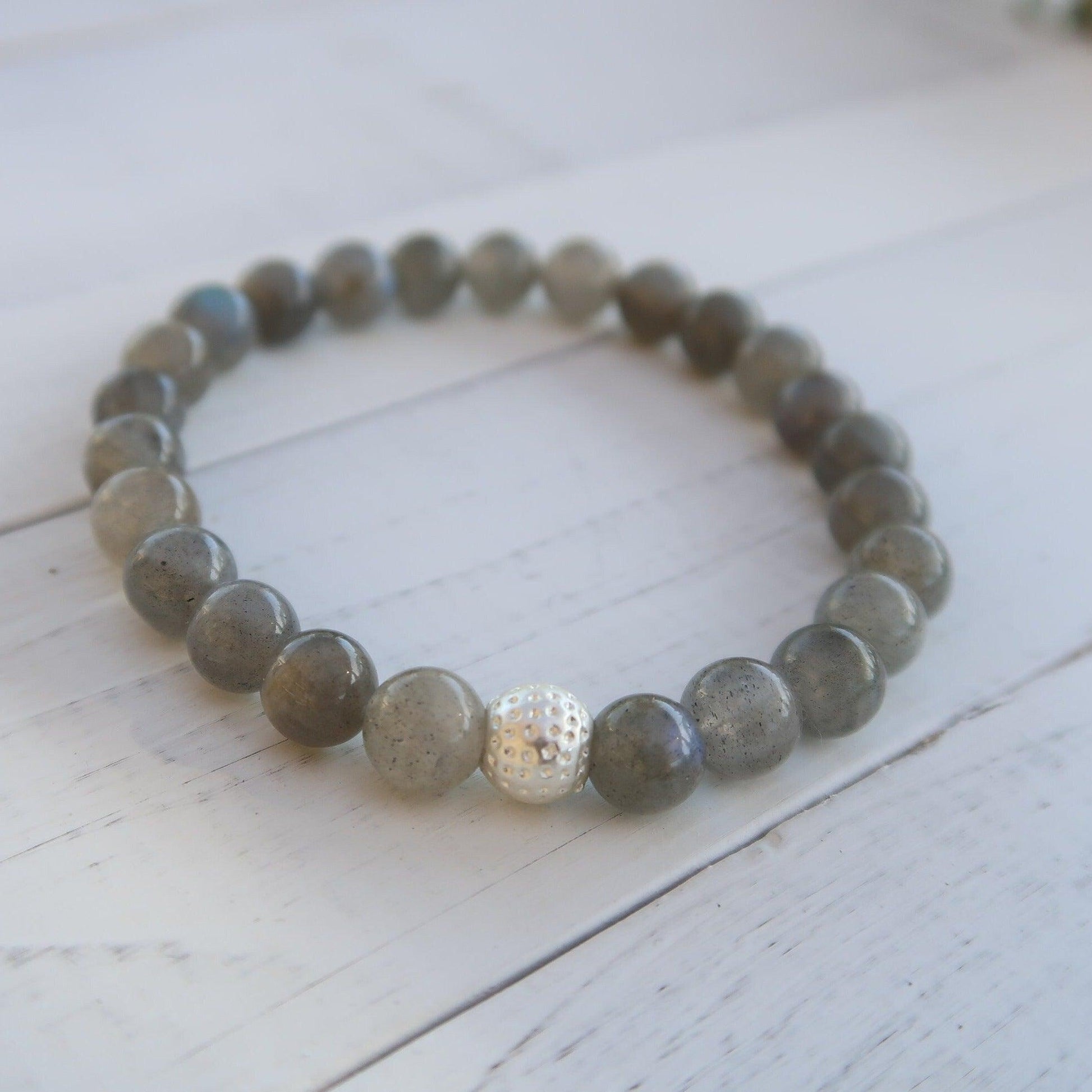 Labradorite Intuitive Healing Gemstone Bracelet With Reiki Energy - 3Rosebudsco.com