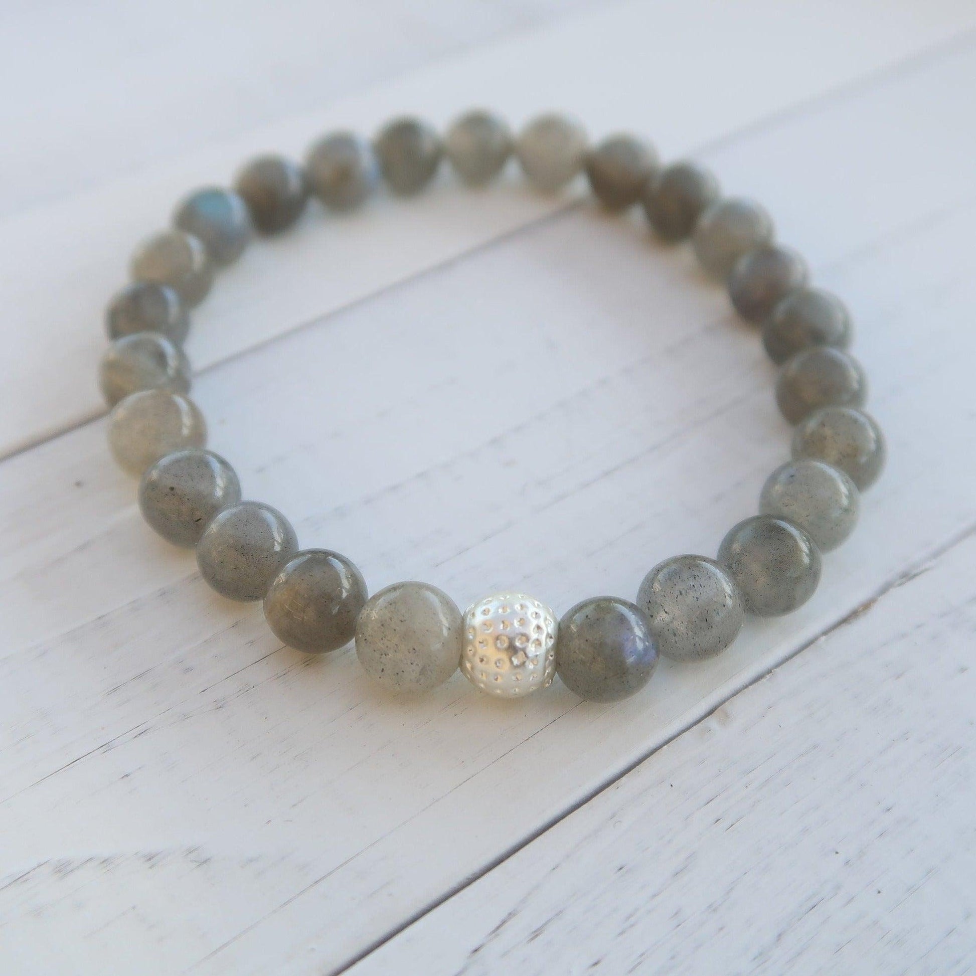 Labradorite Intuitive Healing Gemstone Bracelet With Reiki Energy - 3Rosebudsco.com