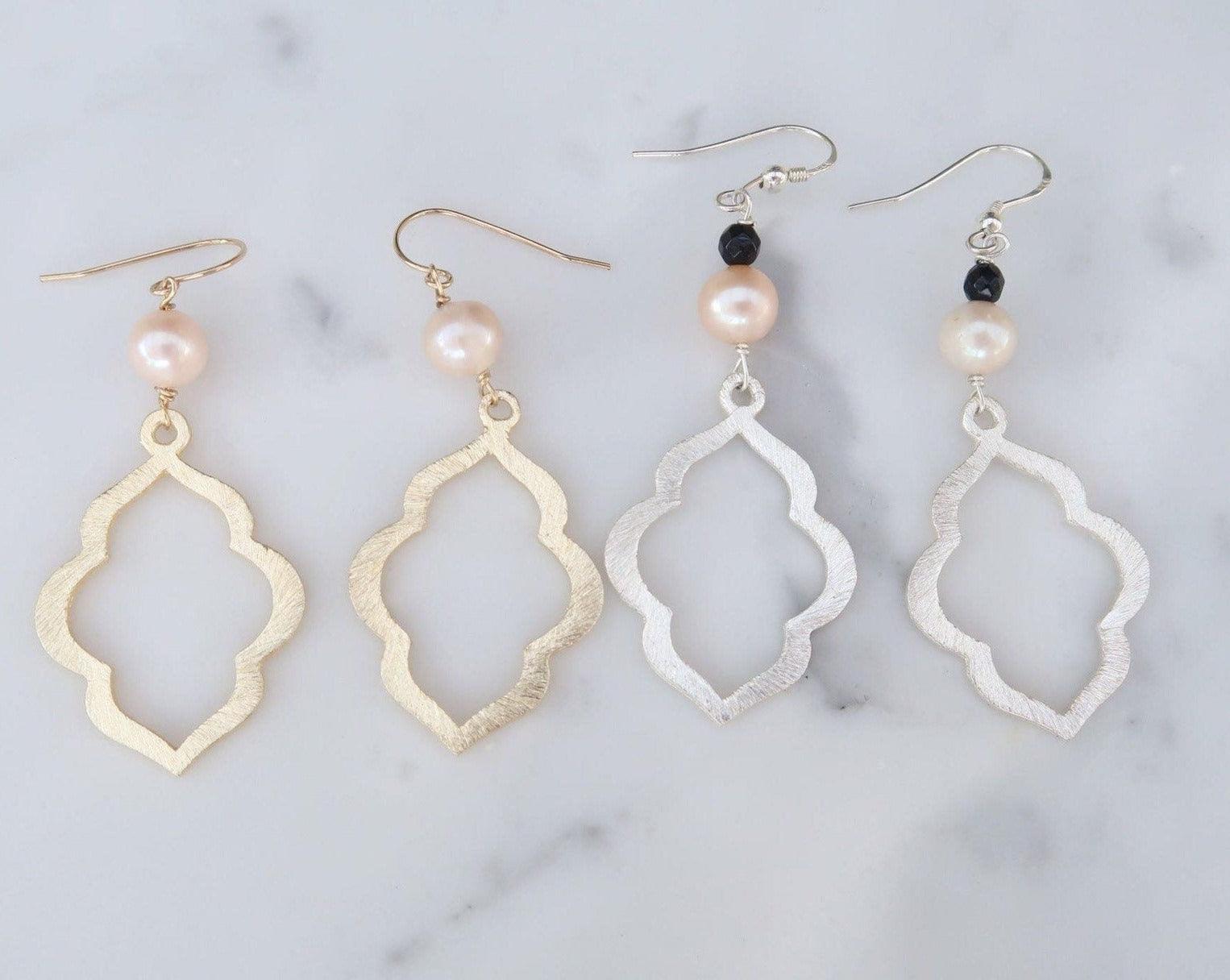 Fresh Water Pearl Earrings - Fashionable & Classic - 3Rosebudsco.com