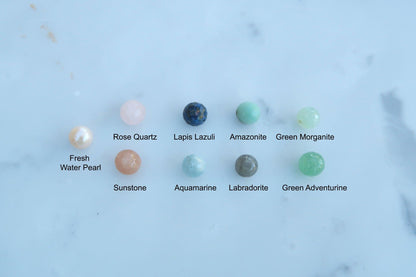 Teardrop Healing Gemstone Earrings - 3Rosebudsco.com