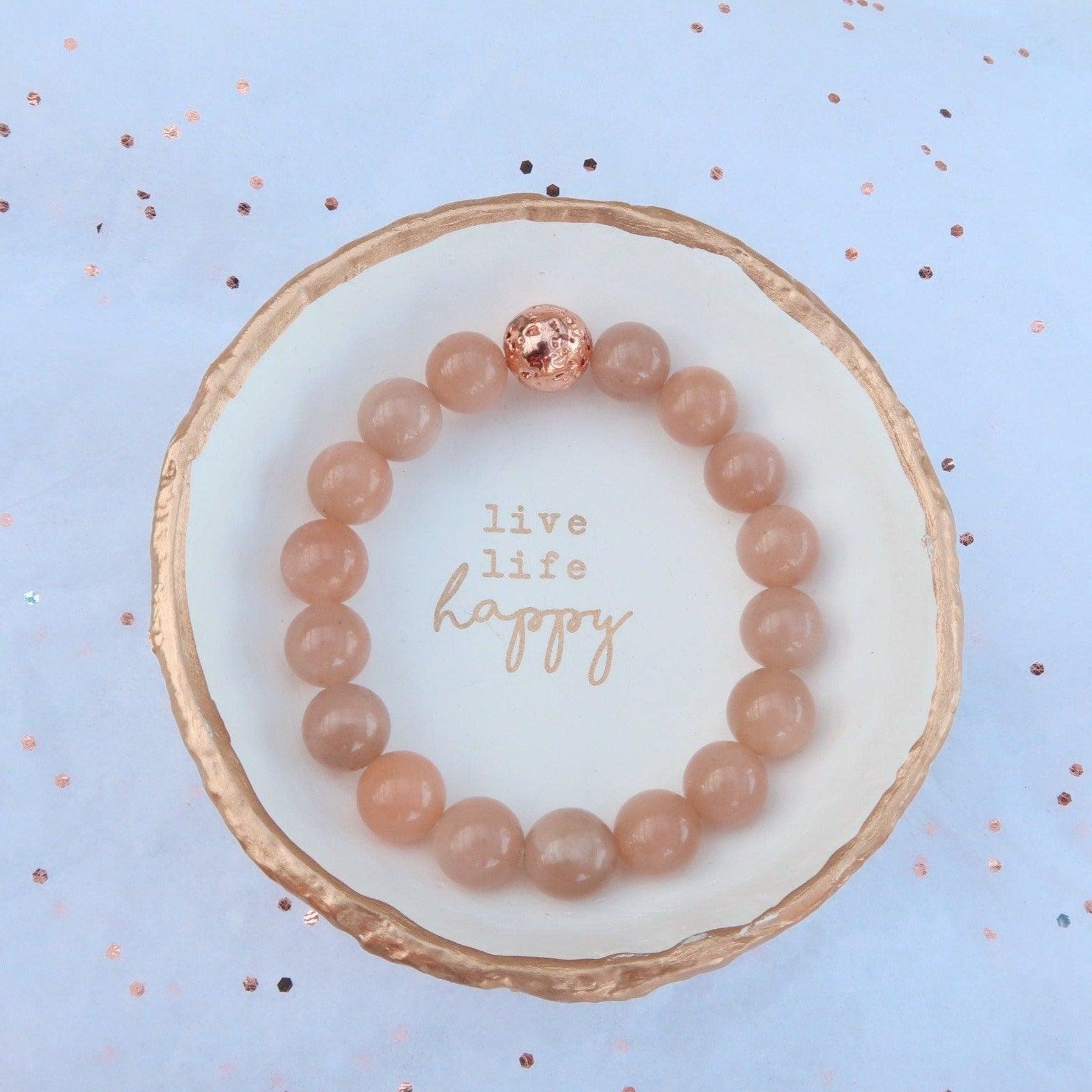 Moonstone Emotional Healing Power Bracelet with Reiki Infusion - 3Rosebudsco.com