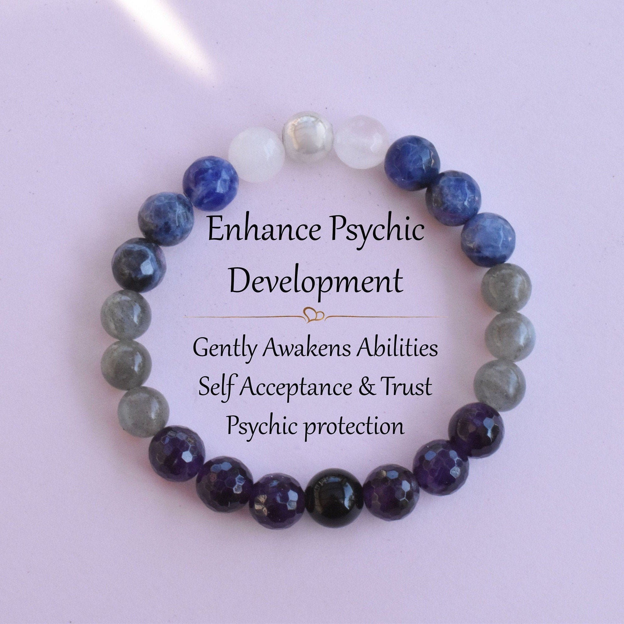 Psychic Development and Intuitive Abilities Healing Bracelet - 3Rosebudsco.com