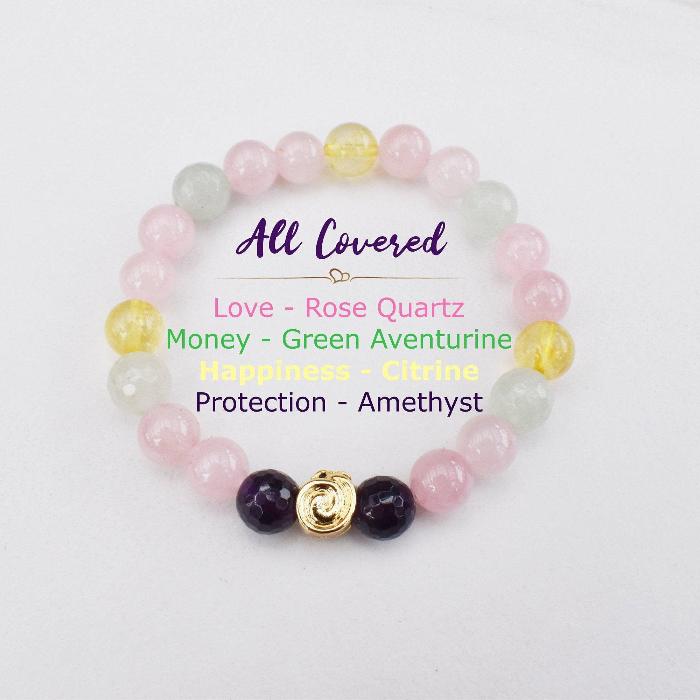 All Covered Healing Bracelet - Reiki Infused Jewelry - 3Rosebudsco.com