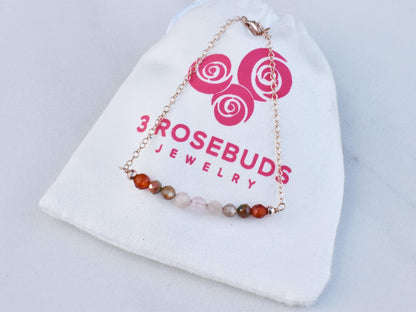 Dainty Pregnancy Bracelet with Reiki Infused Energy - 3Rosebudsco.com