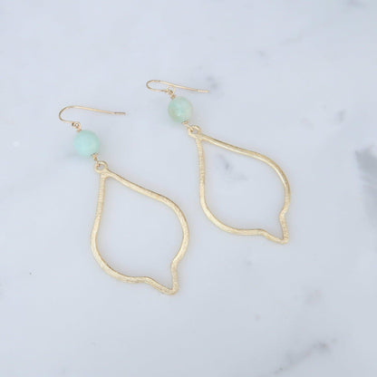 Teardrop Healing Gemstone Earrings - 3Rosebudsco.com